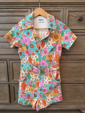 Show Me Your Mumu Denim Romper - EUC